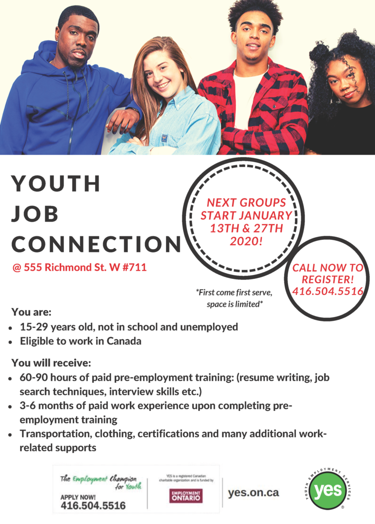 Youth Job Connection: January 2020 - Youth Employment Services YES